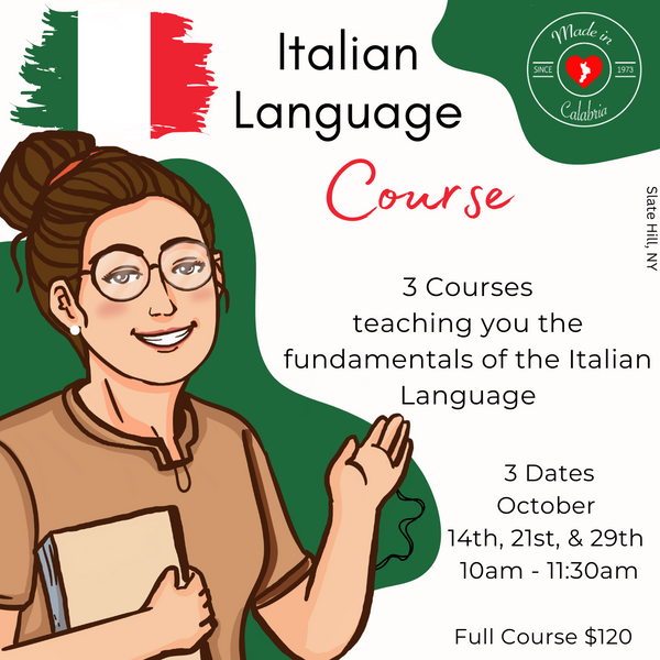 3 Course Italian Language Class