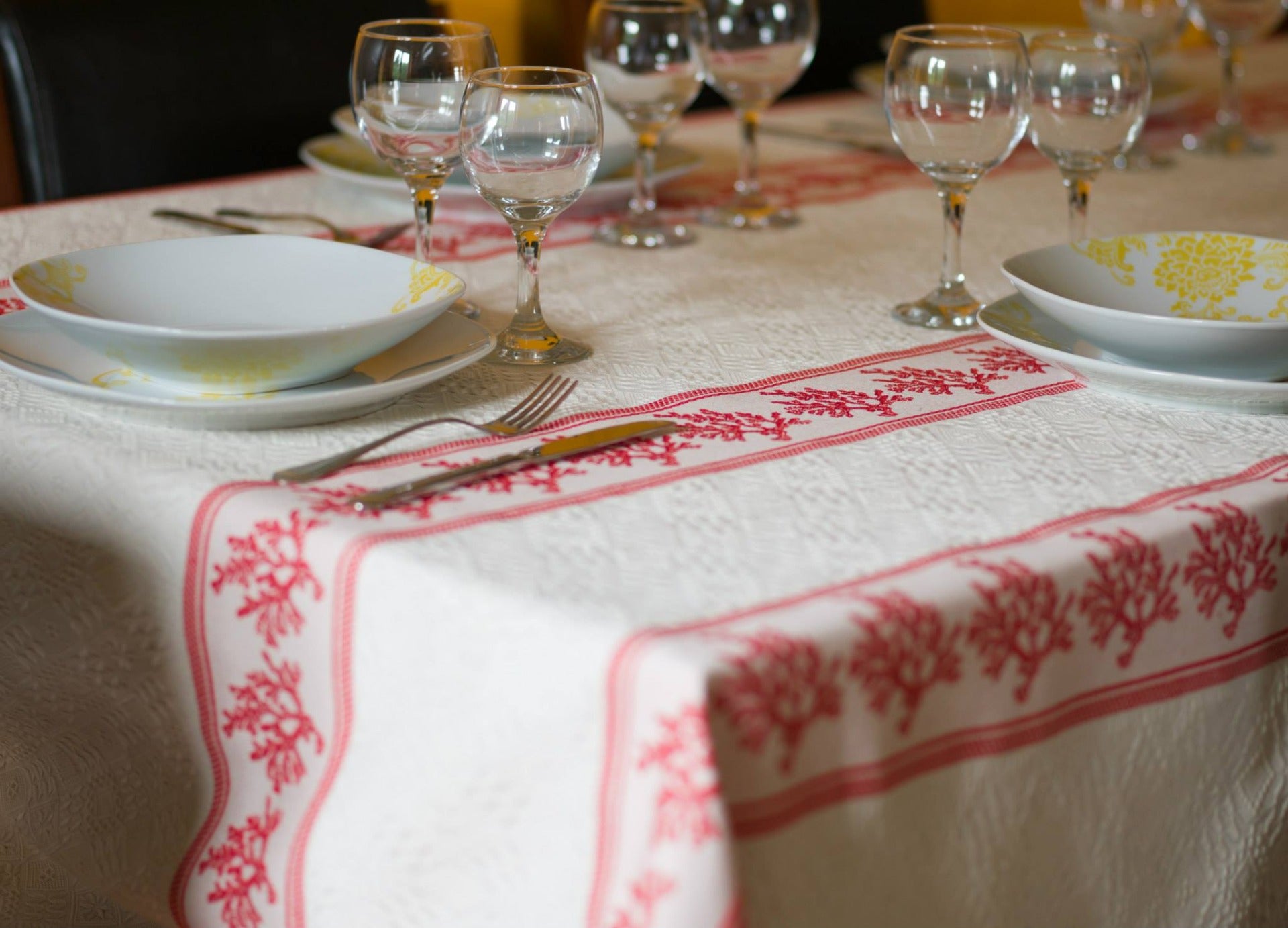 Handmade Organic Table Cloth from Calabria Italy 