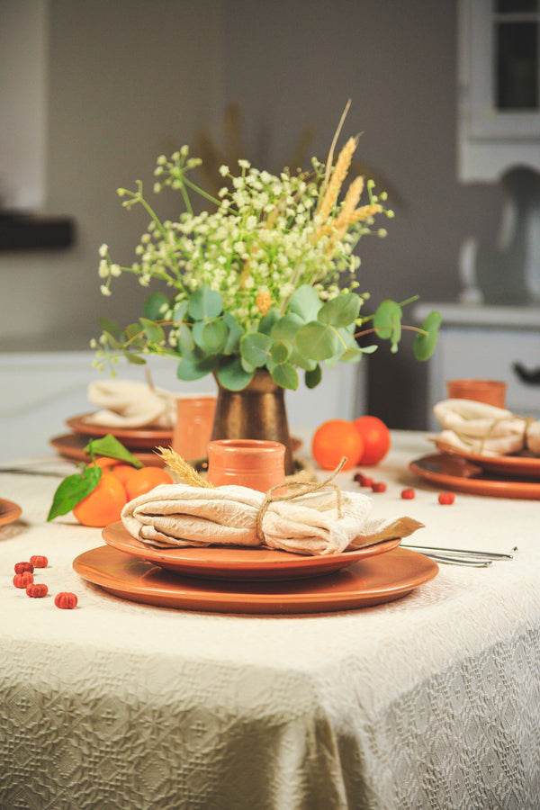 Table Cloths with Six matching Napkins Plain