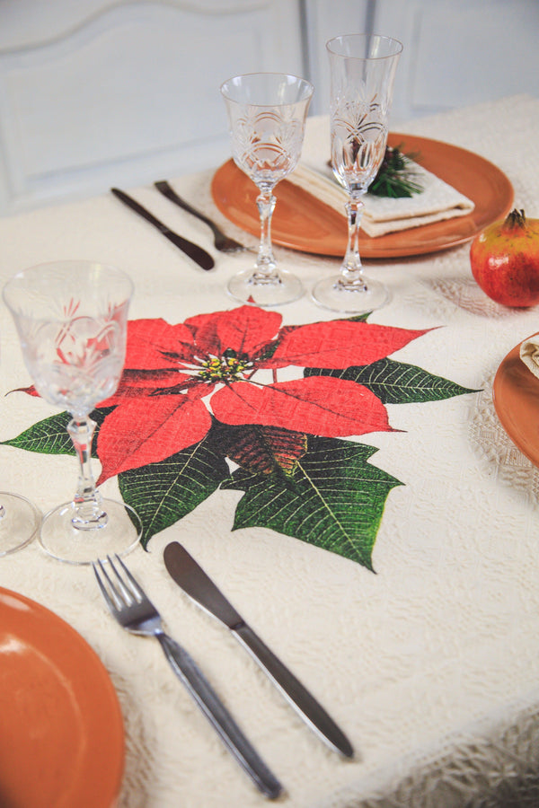 Holiday Table Cloth with Napkins - madeincalabria